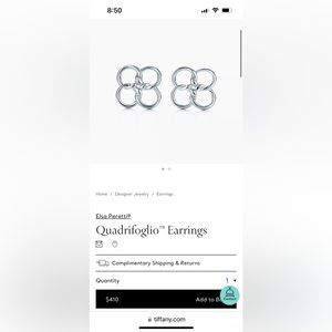 Tiffany post earrings